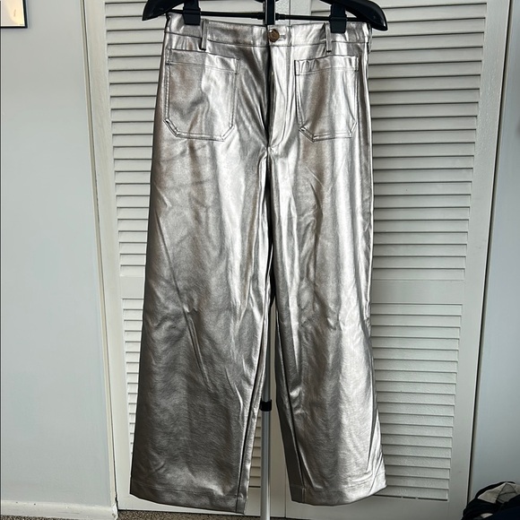 Chrome/Silver CeCe brand Pants - Picture 2 of 6